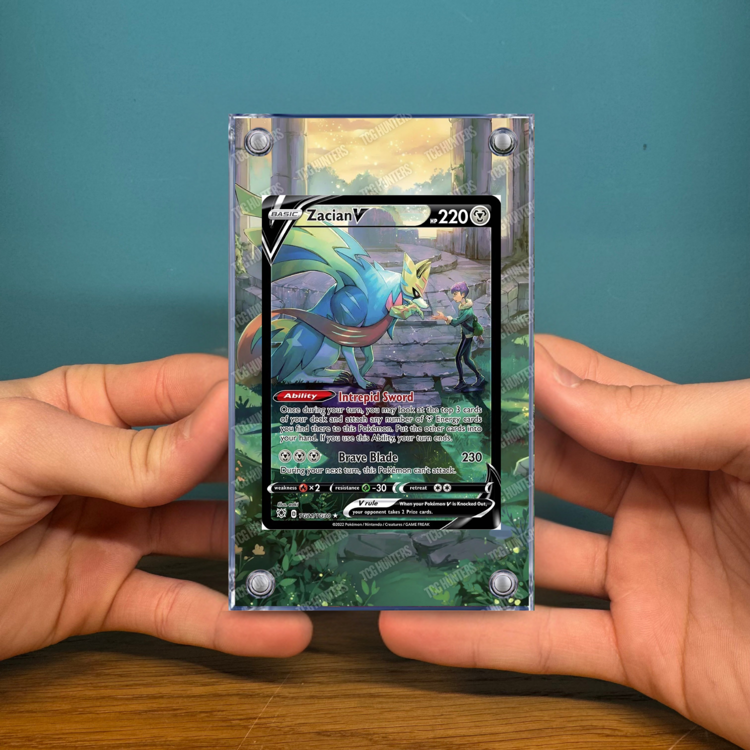 Pokémon Teca Magnetica Acrilico Extended Art - Zacian V ASR TG21 | Display Case2