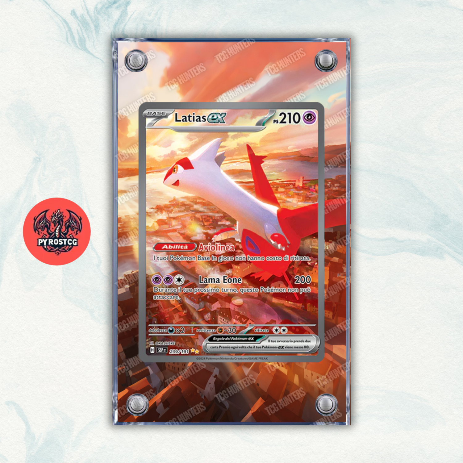 Pokémon Teca Magnetica Acrilico Extended Art - Latias SSP 239 | Display Case0