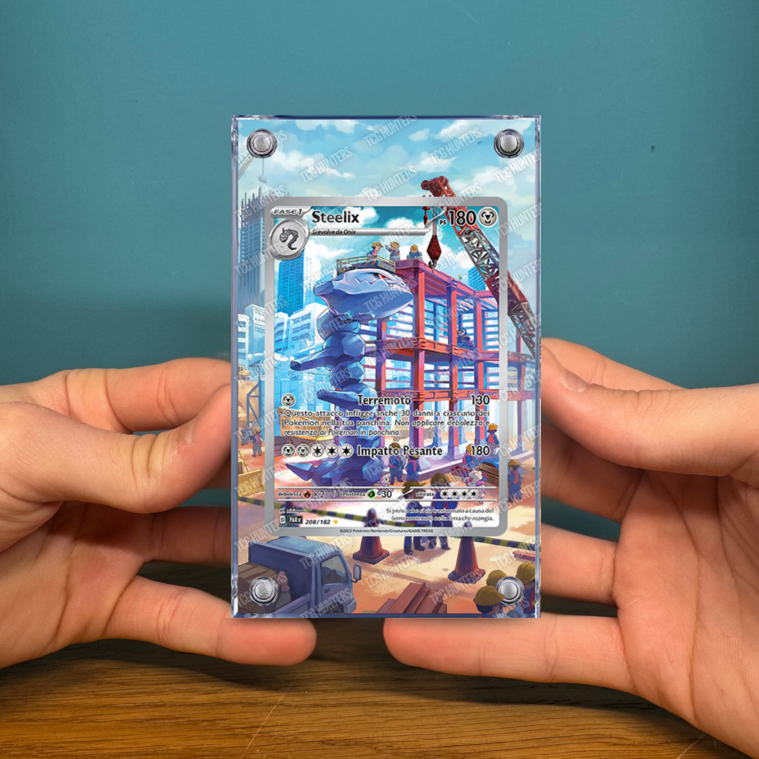 Pokémon Teca Magnetica Acrilico Extended Art - Steelix (PAR 208) | Display Case2