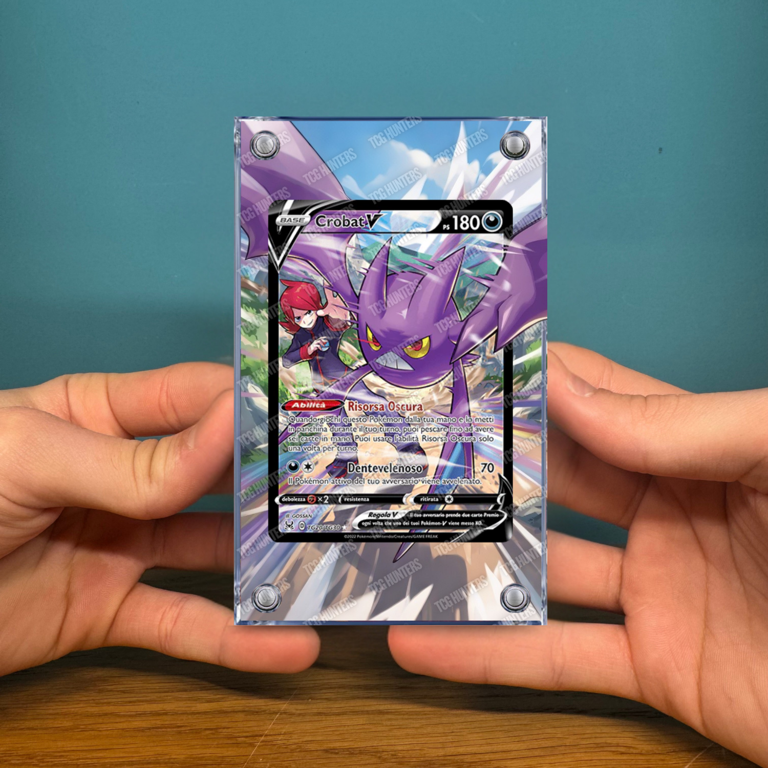 Pokémon Teca Magnetica Acrilico Extended Art - Crobat V LOR TG20 | Display Case2