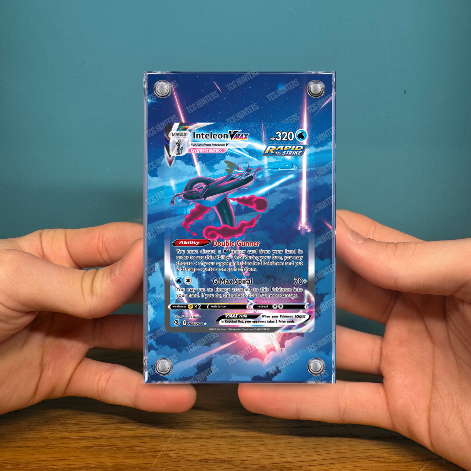 Pokémon Teca Magnetica Acrilico Extended Art - Inteleon FST 266 | Display Case2