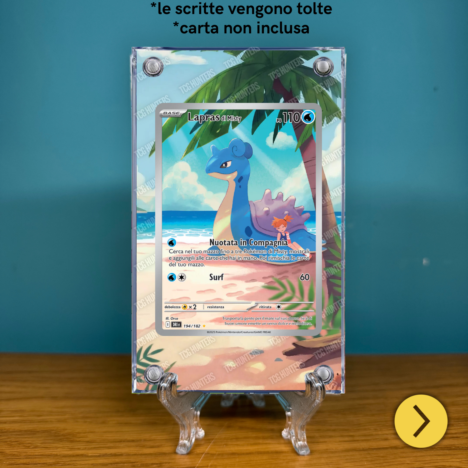 Pokémon Teca Magnetica Acrilico Extended Art - Lapras DRI 194 | Display Case1