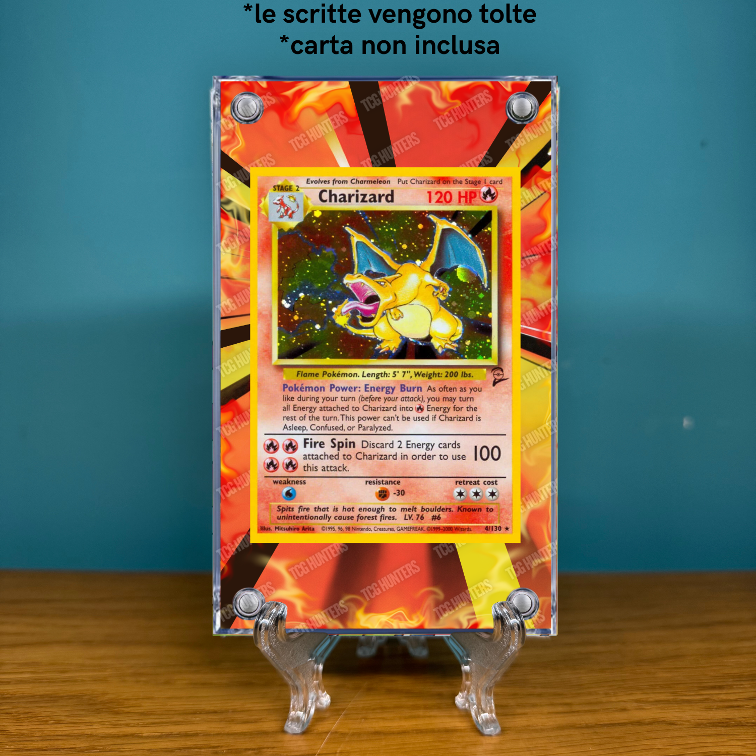 Pokémon Teca Magnetica Extended Art - Charizard (BS 4) Set Base | Display Case2
