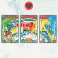 Pokémon x3 Teca Magnetica Extended Art - Bulbasaur Charmander Squirtle MEP  0