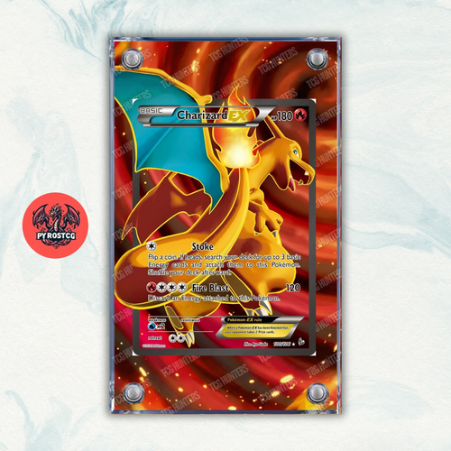 Pokémon Teca Magnetica Acrilico Extended Art - Charizard FLF 100 | Display Case0