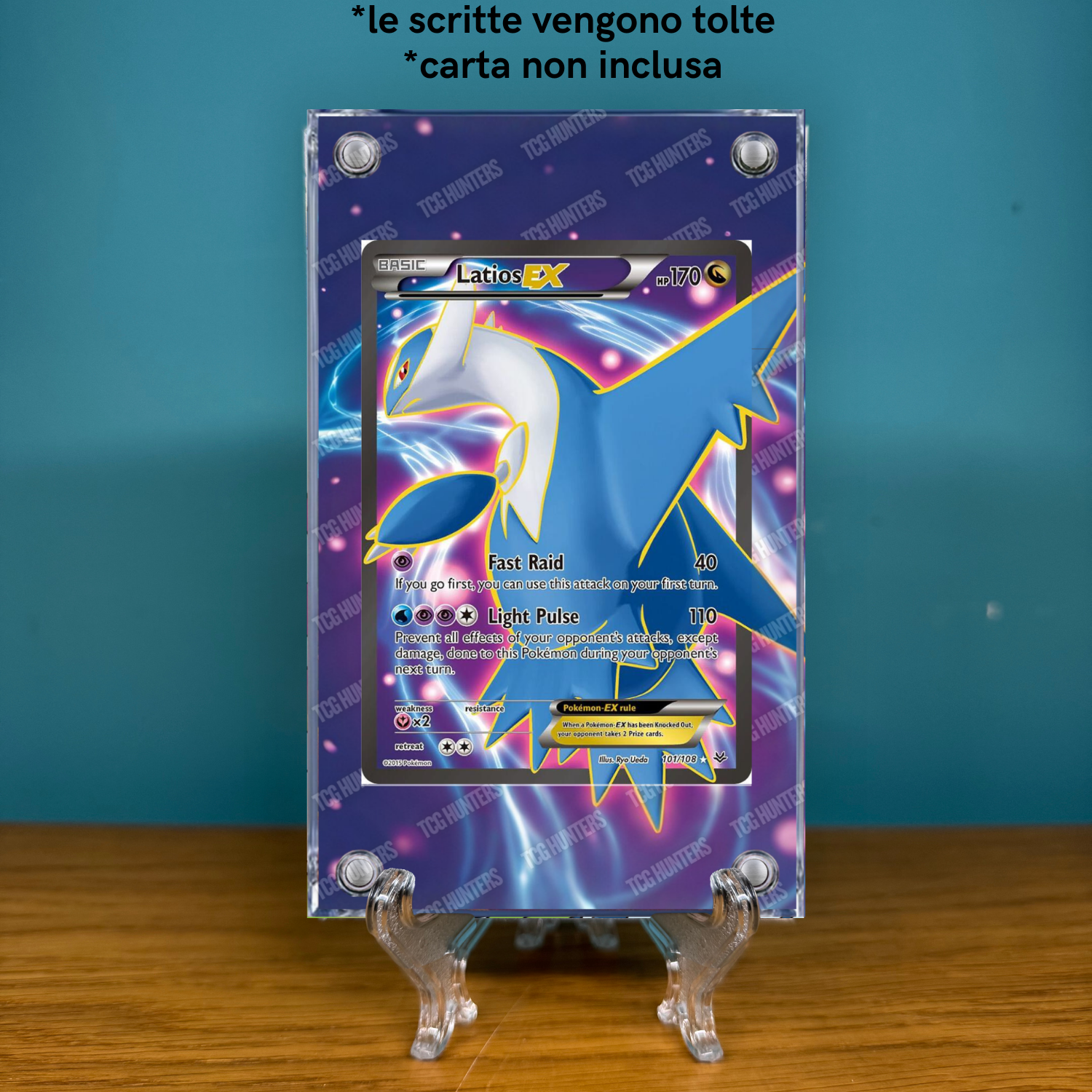 Pokémon Teca Magnetica Acrilico Extended Art - Latios EX ROS 101 | Display Case1