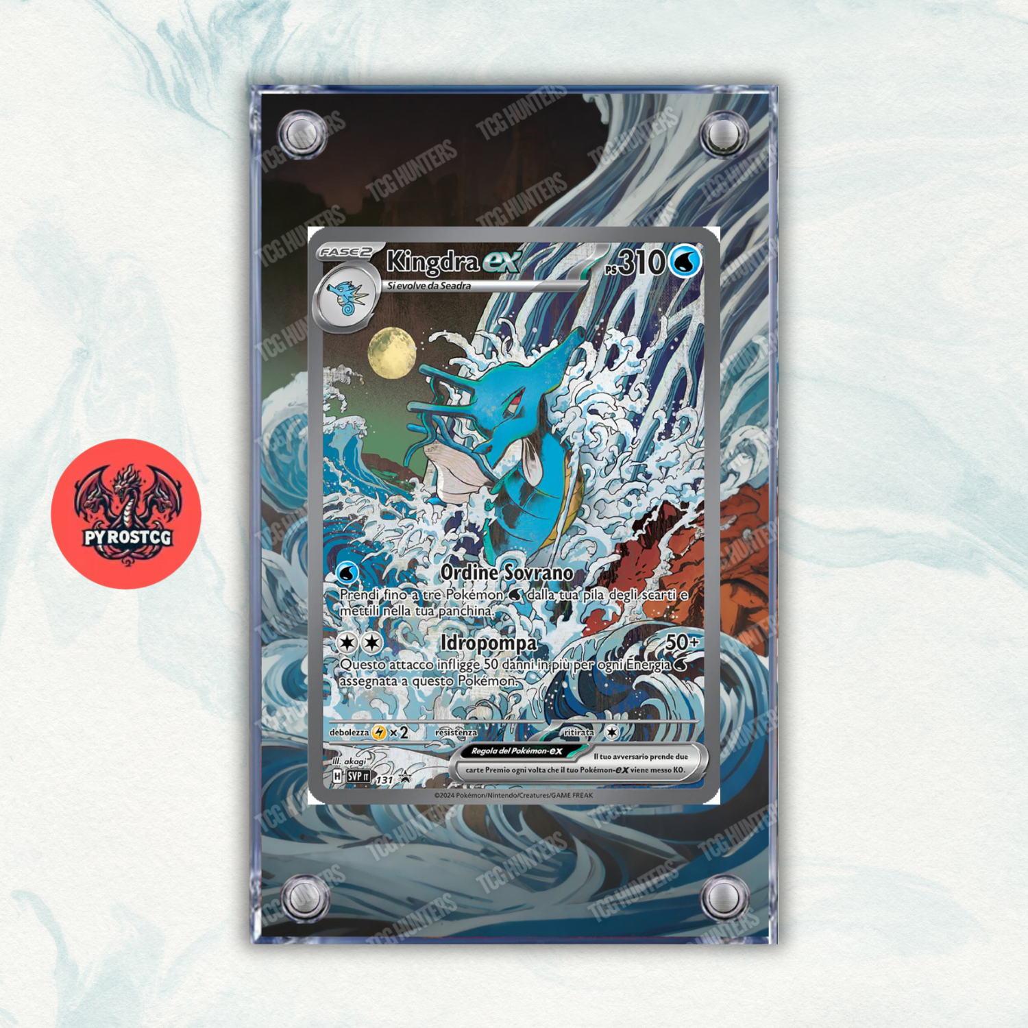 Pokémon Teca Magnetica Acrilico Extended Art - Kingdra SVP 131 | Display Case0