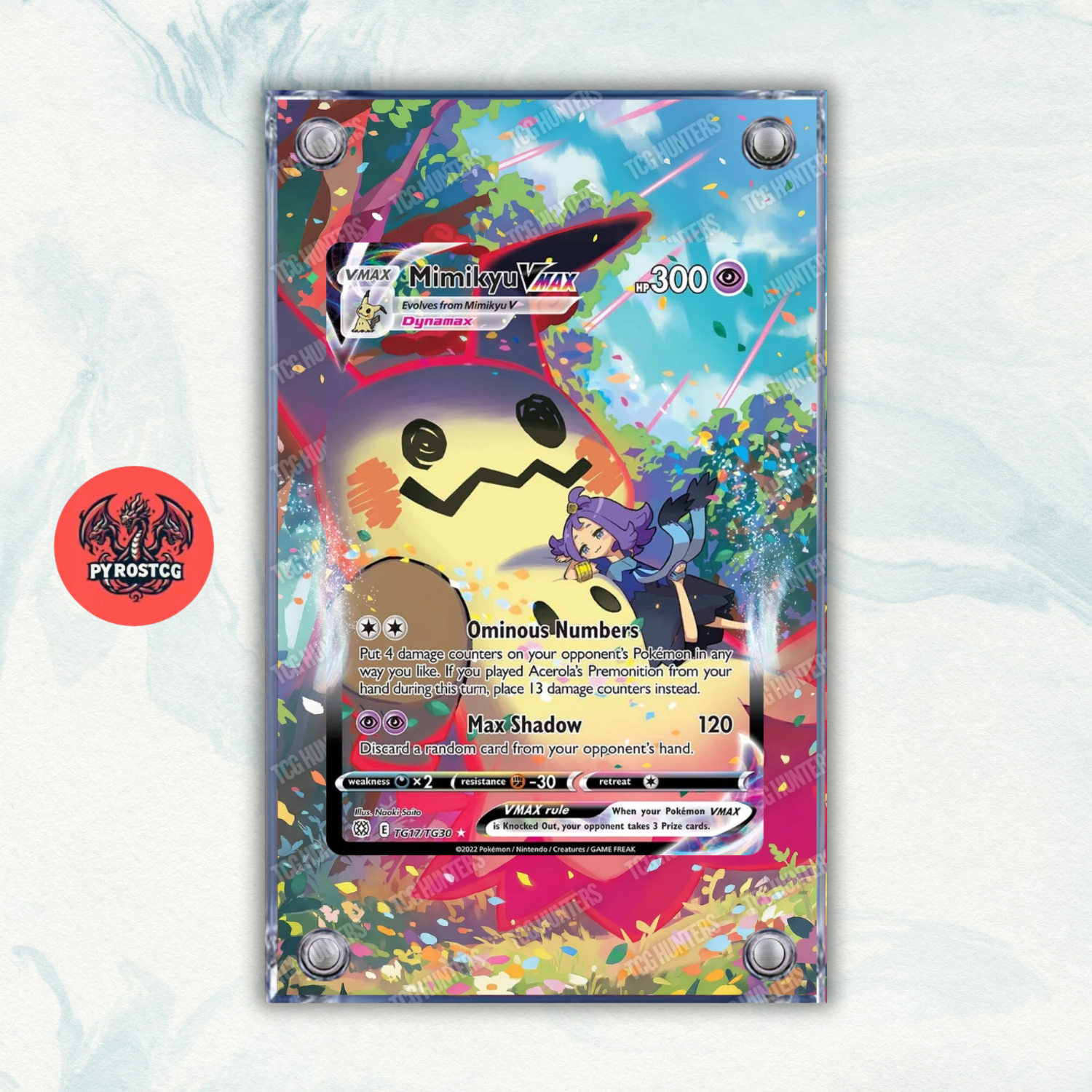 Pokémon Teca Magnetica Extended Art - Mimikyu VMAX BRS TG17 | Display Case0