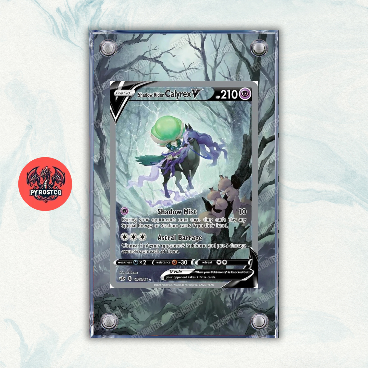 Pokémon Teca Magnetica Extended Art - Calyrex Spettrale CRE 172 | Display0
