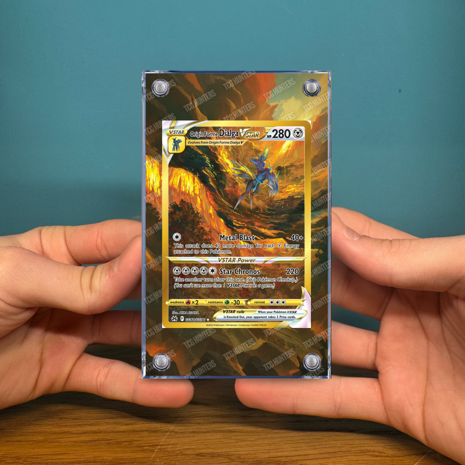 Pokémon Teca Magnetica Acrilico Extended Art - Dialga CRZ GG68 | Display Case2