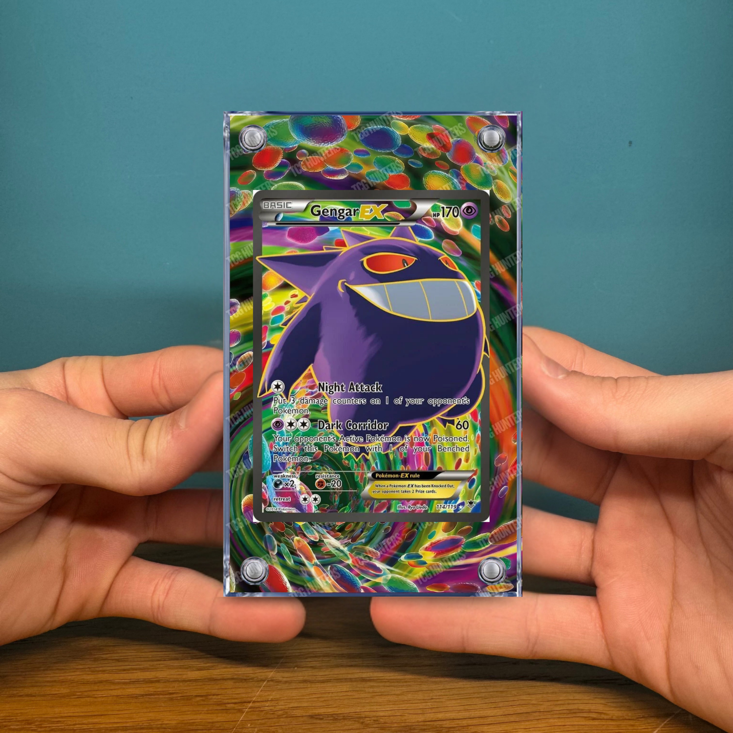 Pokémon Teca Magnetica Acrilico Extended Art - Gengar EX PHF 114 | Display Case2
