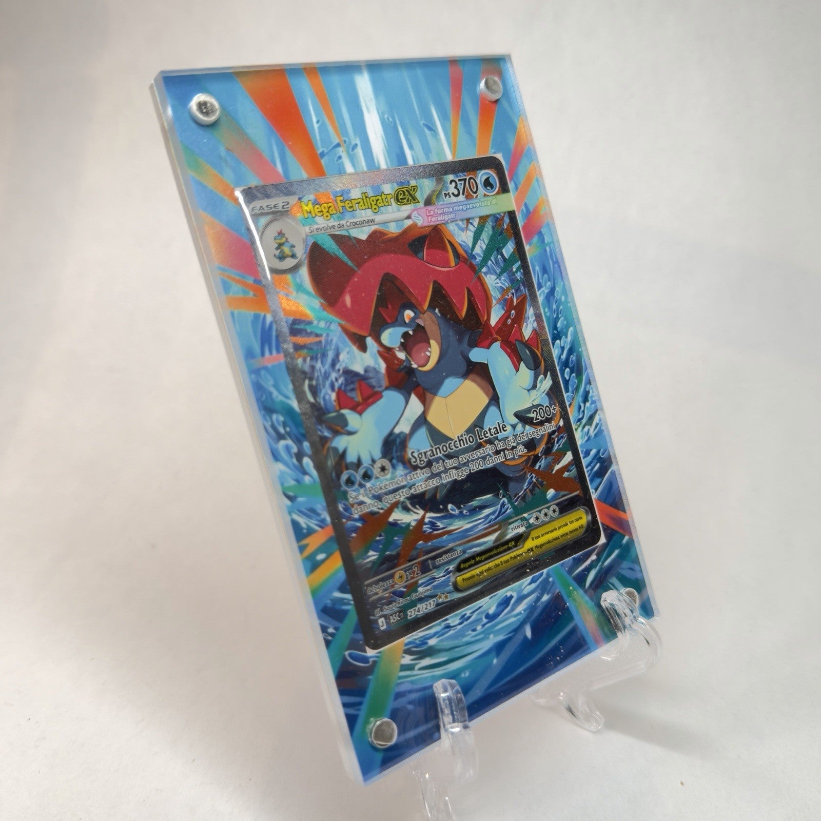 Pokémon Teca Magnetica Acrilico Extended Art - Feraligatr ASC 274 | Display Case1