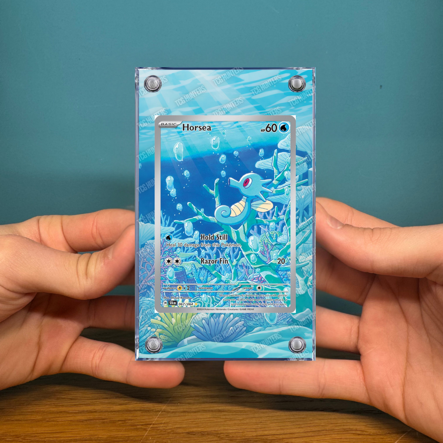 Pokémon Teca Magnetica Acrilico Extended Art - Horsea SFA 067 | Display Case3