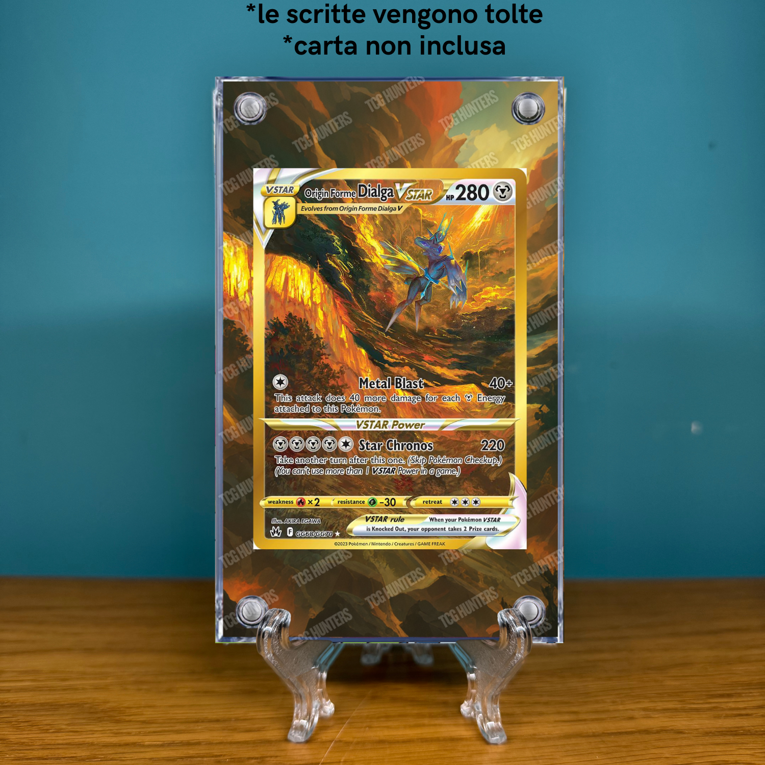 Pokémon Teca Magnetica Acrilico Extended Art - Dialga CRZ GG68 | Display Case1