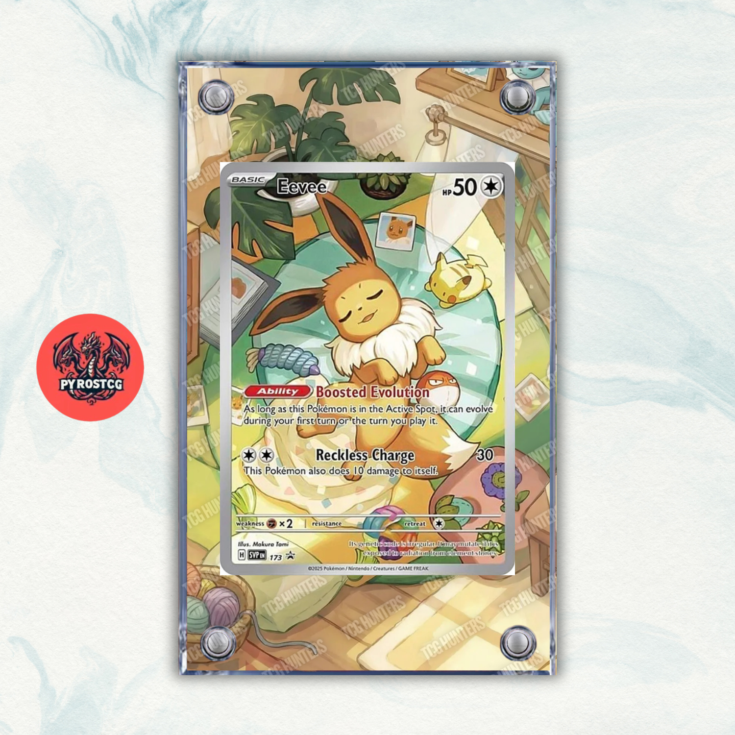 Pokémon Teca Magnetica Acrilico Extended Art - Eevee SVP 173 ETB | Display Case0