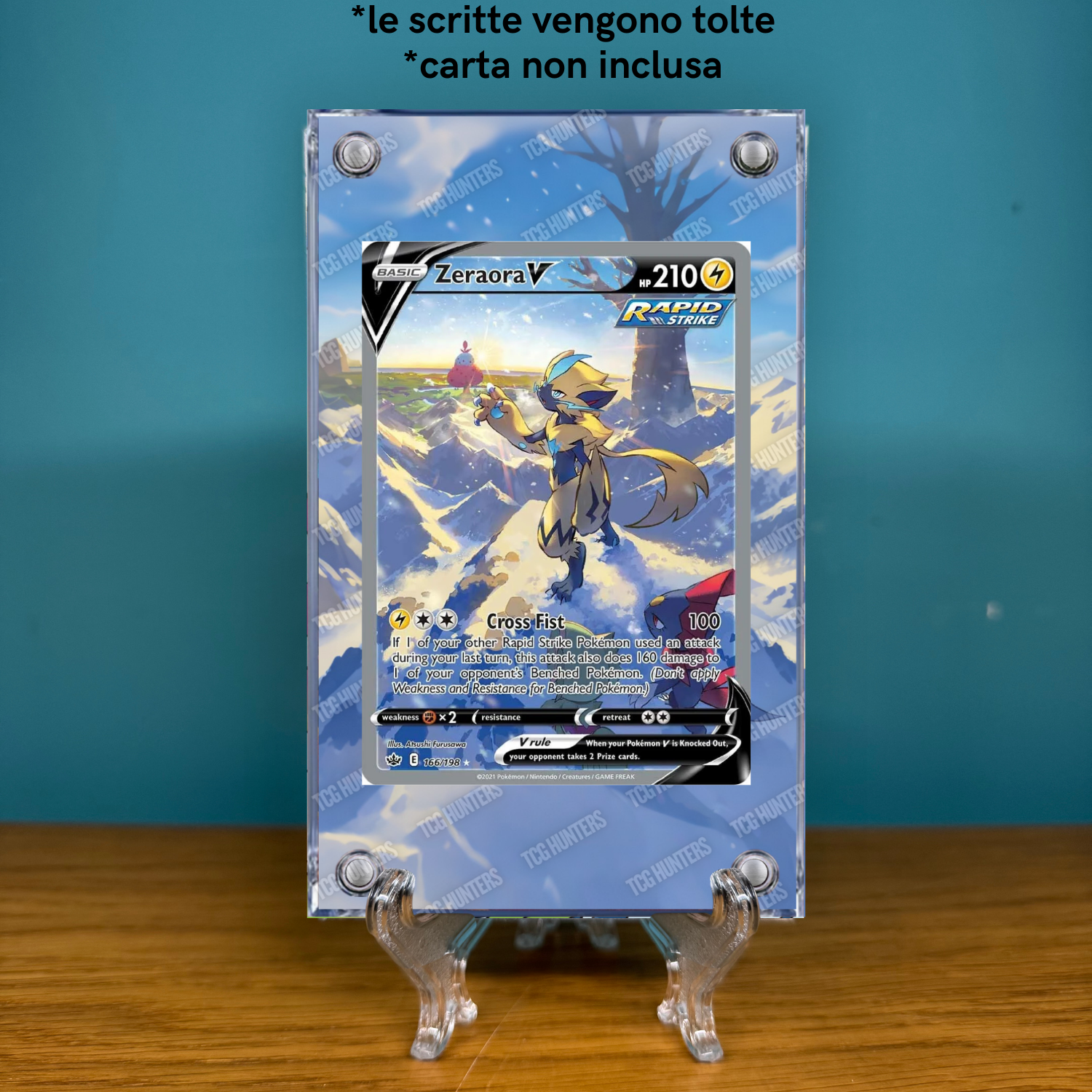Pokémon Teca Magnetica Acrilico Extended Art - Zeraora V CRE 166 | Display Case1