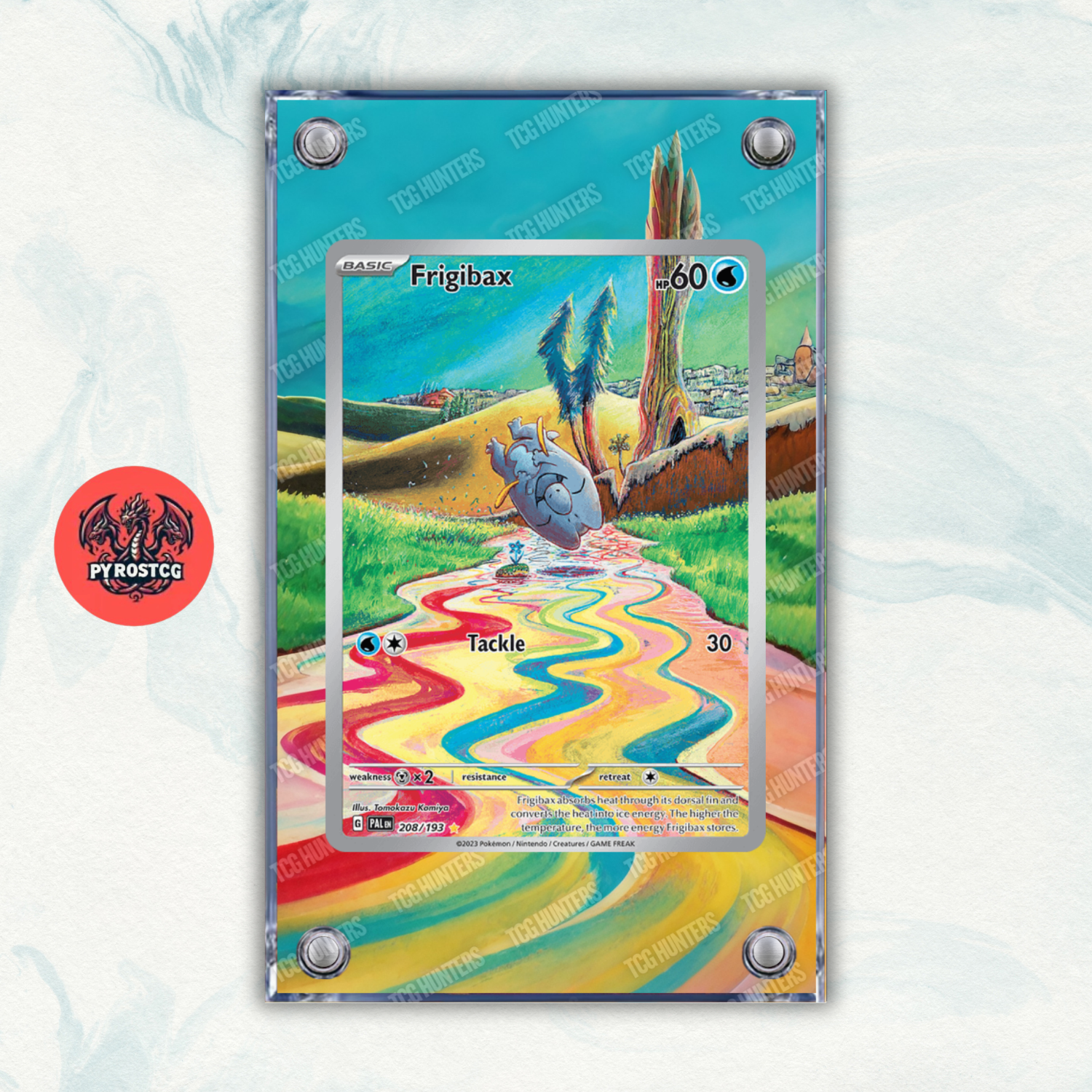 Pokémon Teca Magnetica Acrilico Extended Art - Frigibax (PAL 208) | Display Case0