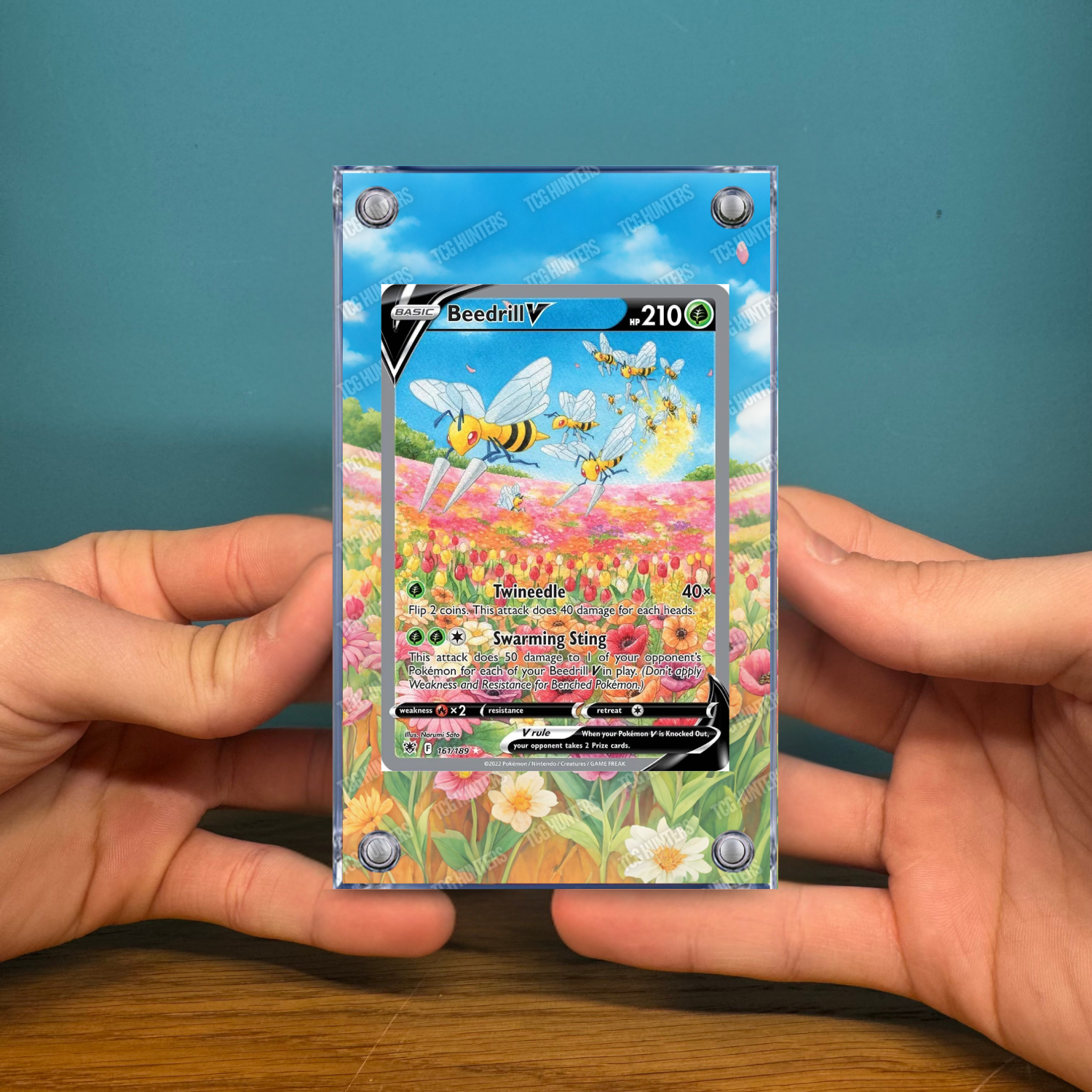Pokémon Teca Magnetica Acrilico Extended Art - Beedrill ASR 161 | Display Case2