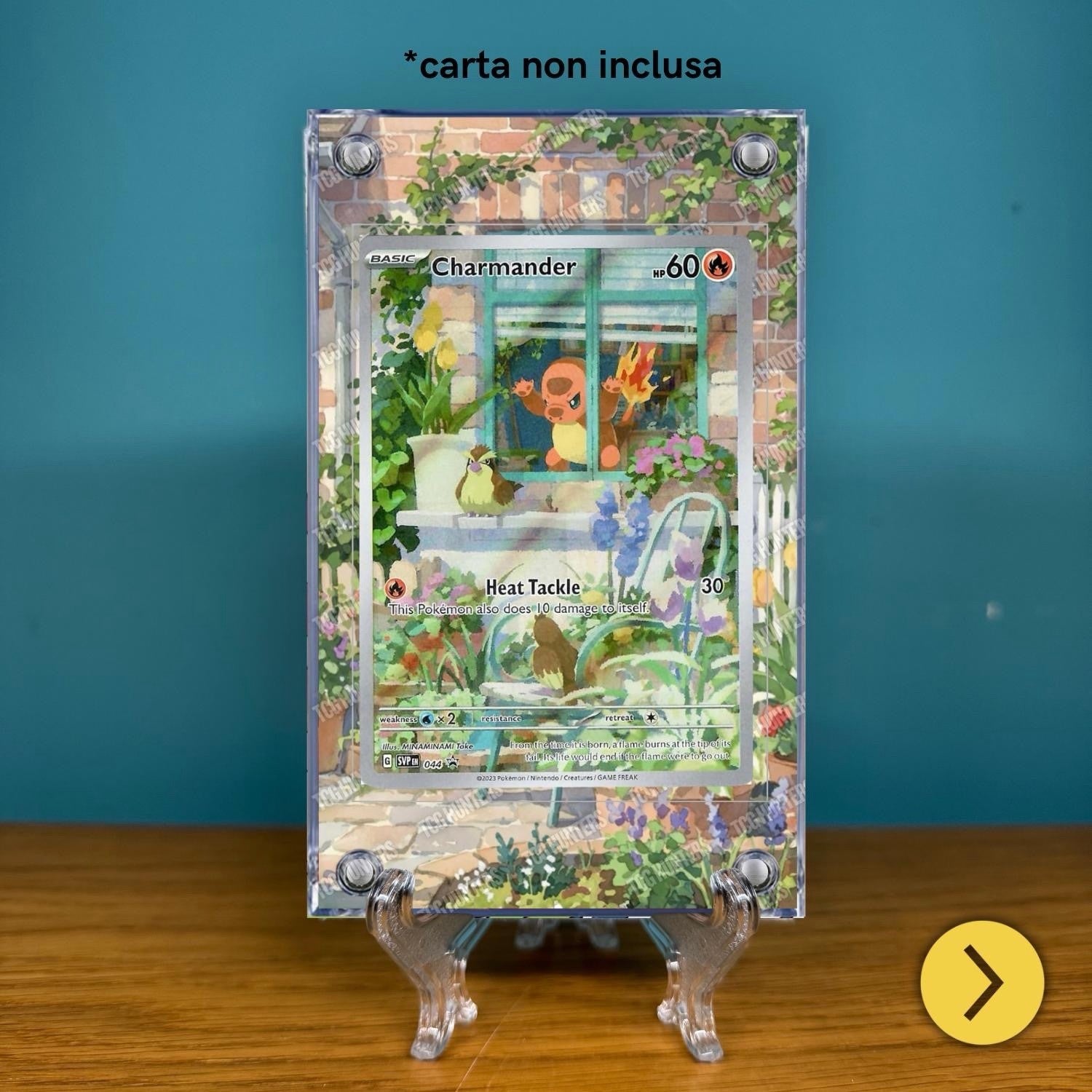 Pokémon Teca Magnetica Acrilico Extended Art Charmander SVP 044 | Display Case3