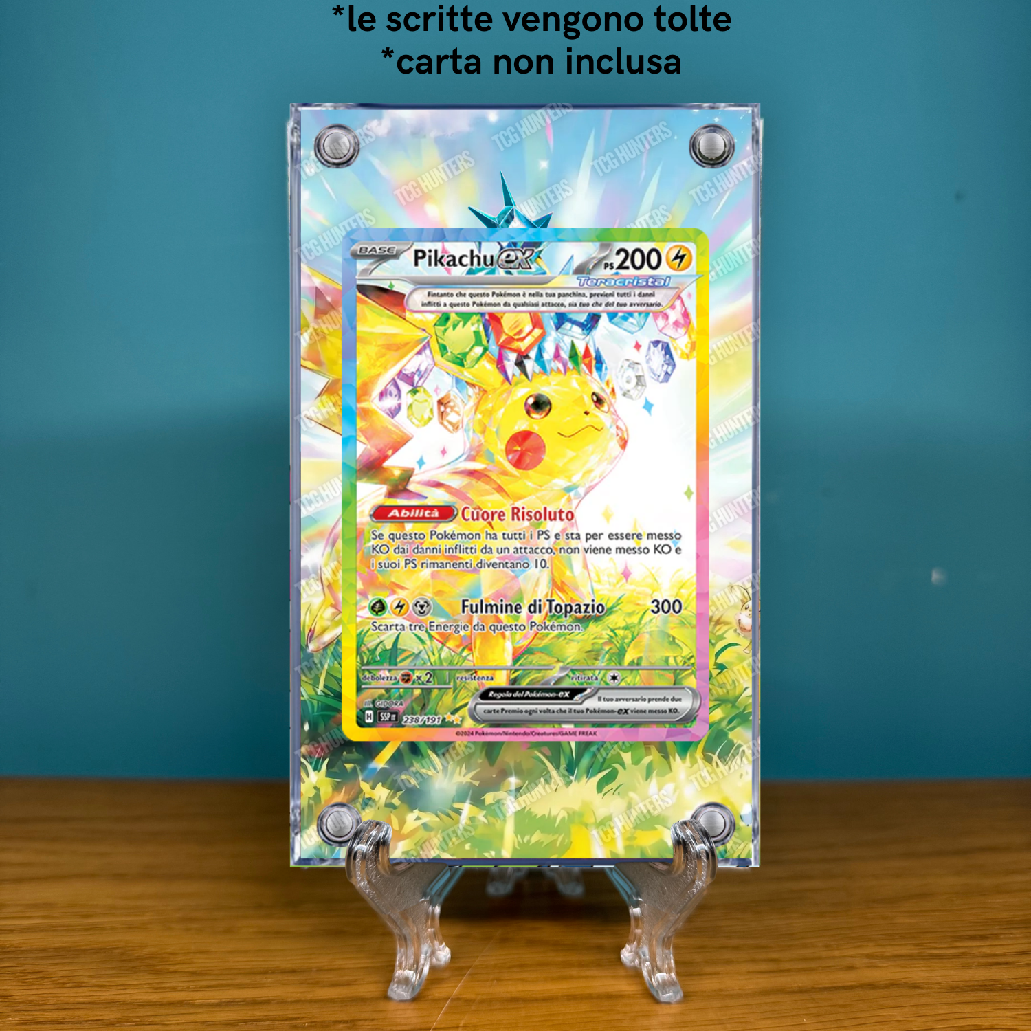 Pokémon Teca Magnetica Acrilico Extended Art - Pikachu ex SSP 238 | Display Case1