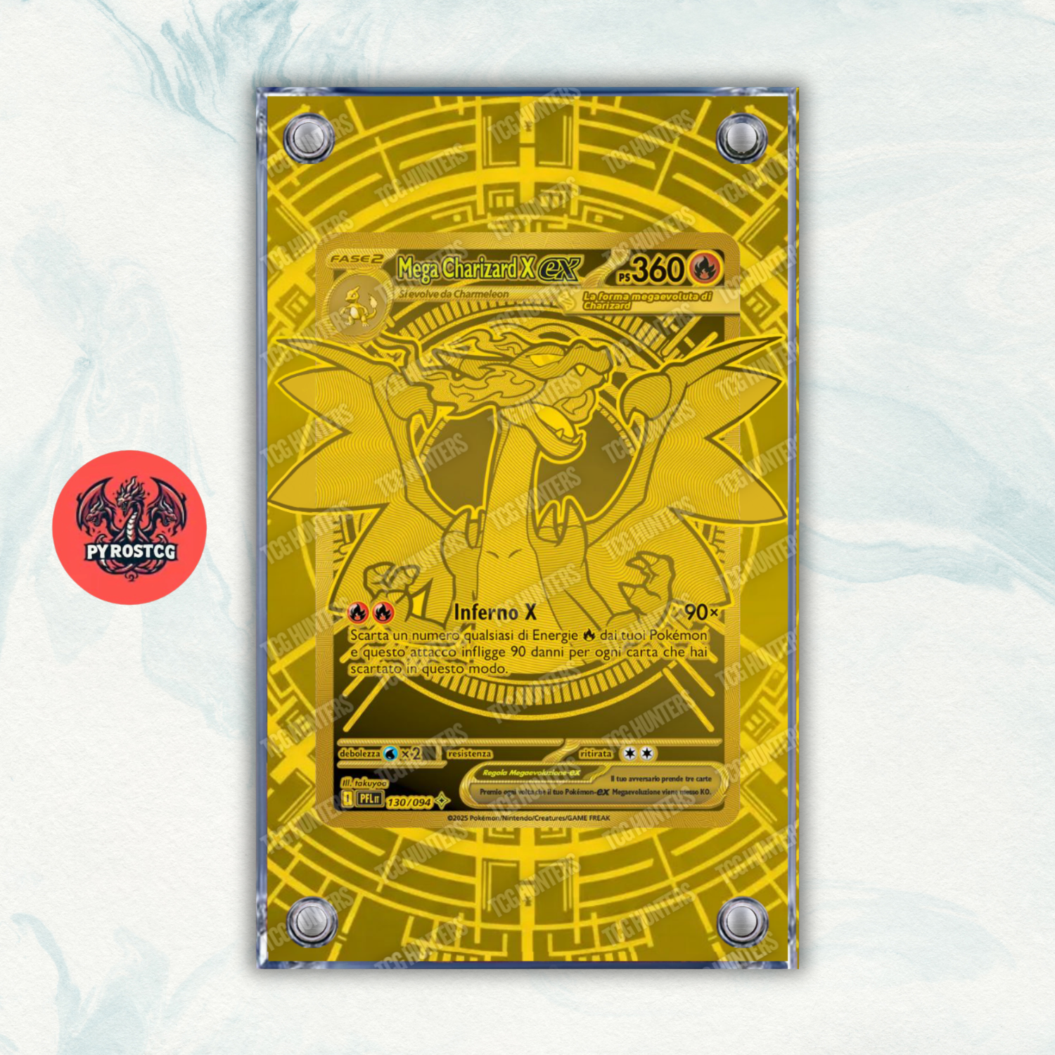 Pokémon Teca Magnetica Acrilico Extended Art - Charizard PFL 130 | Display Case0