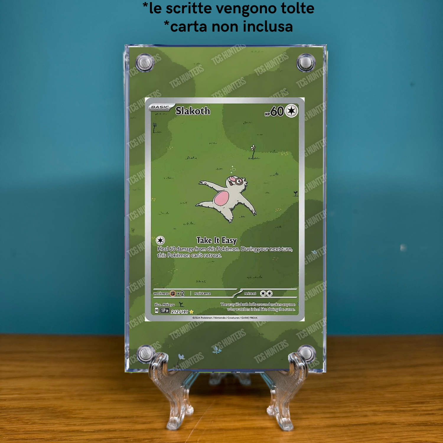 Pokémon Teca Magnetica Acrilico Extended Art - Slakoth SSP 212 | Display Case1