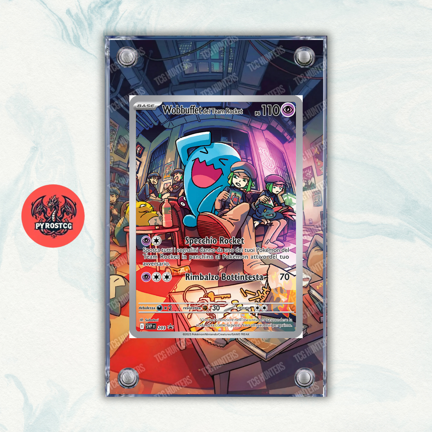 Pokémon Teca Magnetica Acrilico Extended Art - Wobbuffet SVP 203 | Display Case0