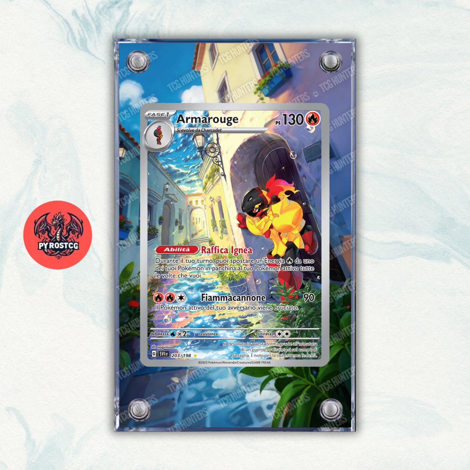 Pokémon Teca Magnetica Acrilico Extended Art - Armarouge SVI 203 | Display Case0