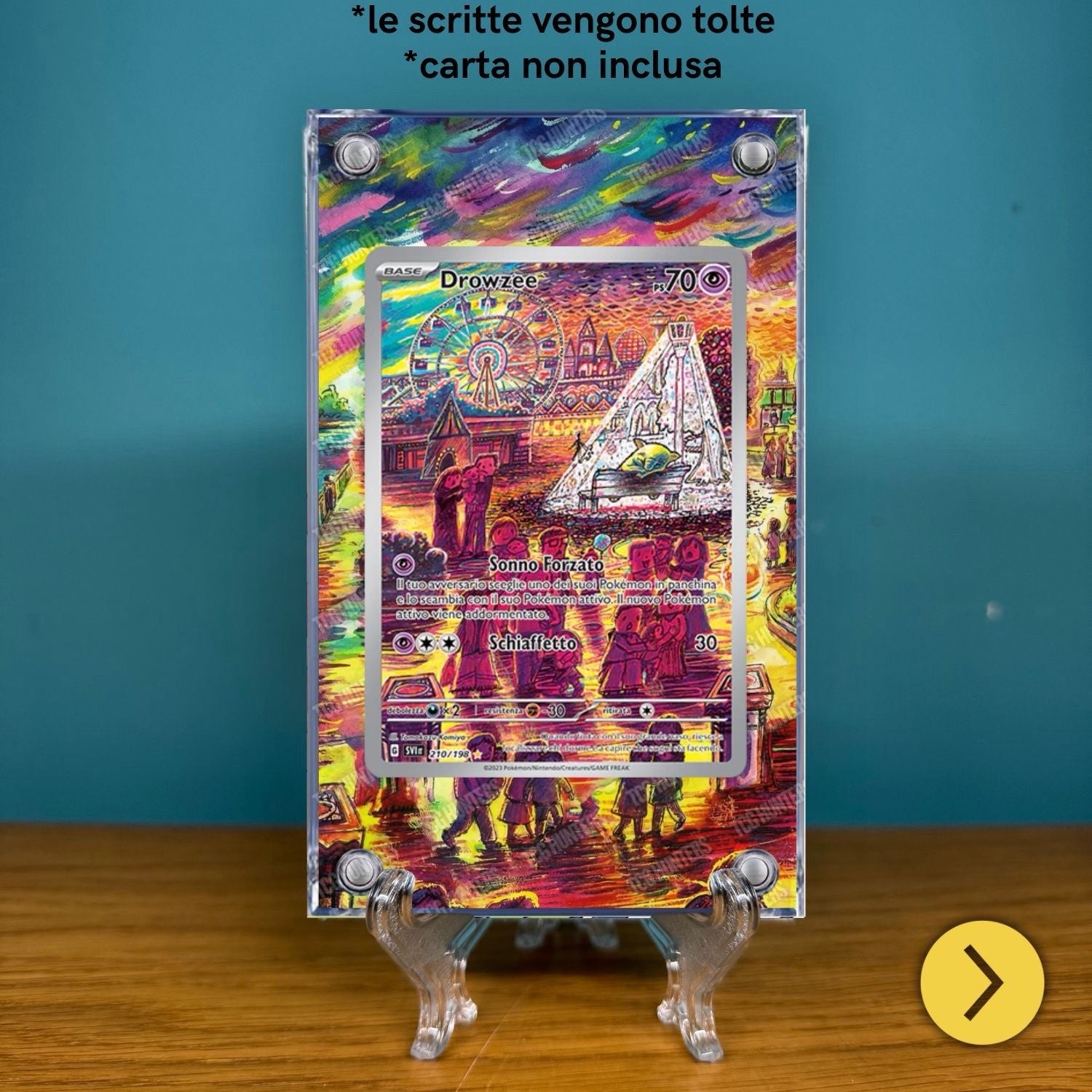 Pokémon Teca Magnetica Acrilico Extended Art - Drowzee SVI 210 | Display Case1