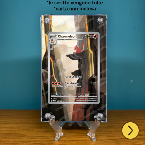 Pokémon Teca Magnetica Acrilico Extended Art - Charmeleon MEW 169 | Display Case1