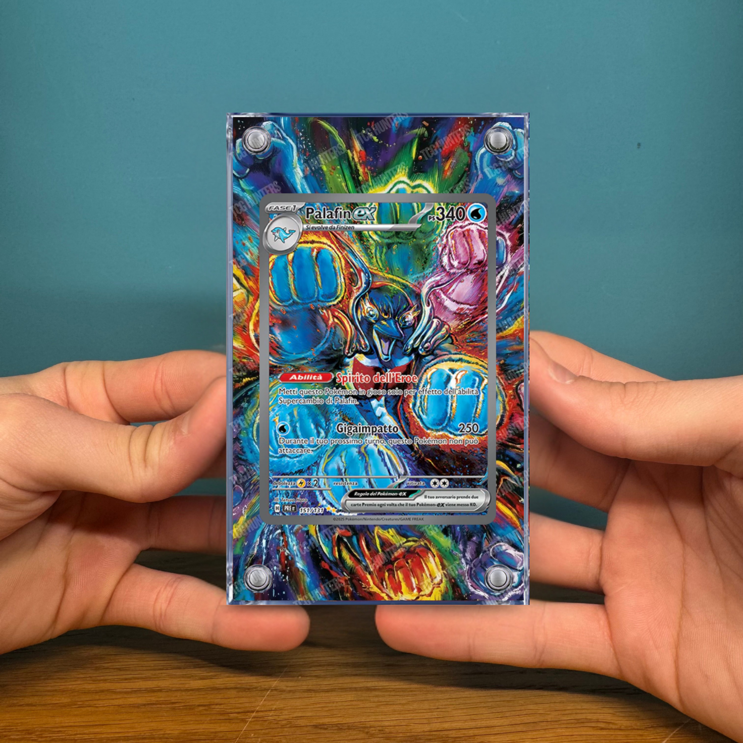 Pokémon Teca Magnetica Acrilico Extended Art - Palafin ex PRE 151 | Display Case2
