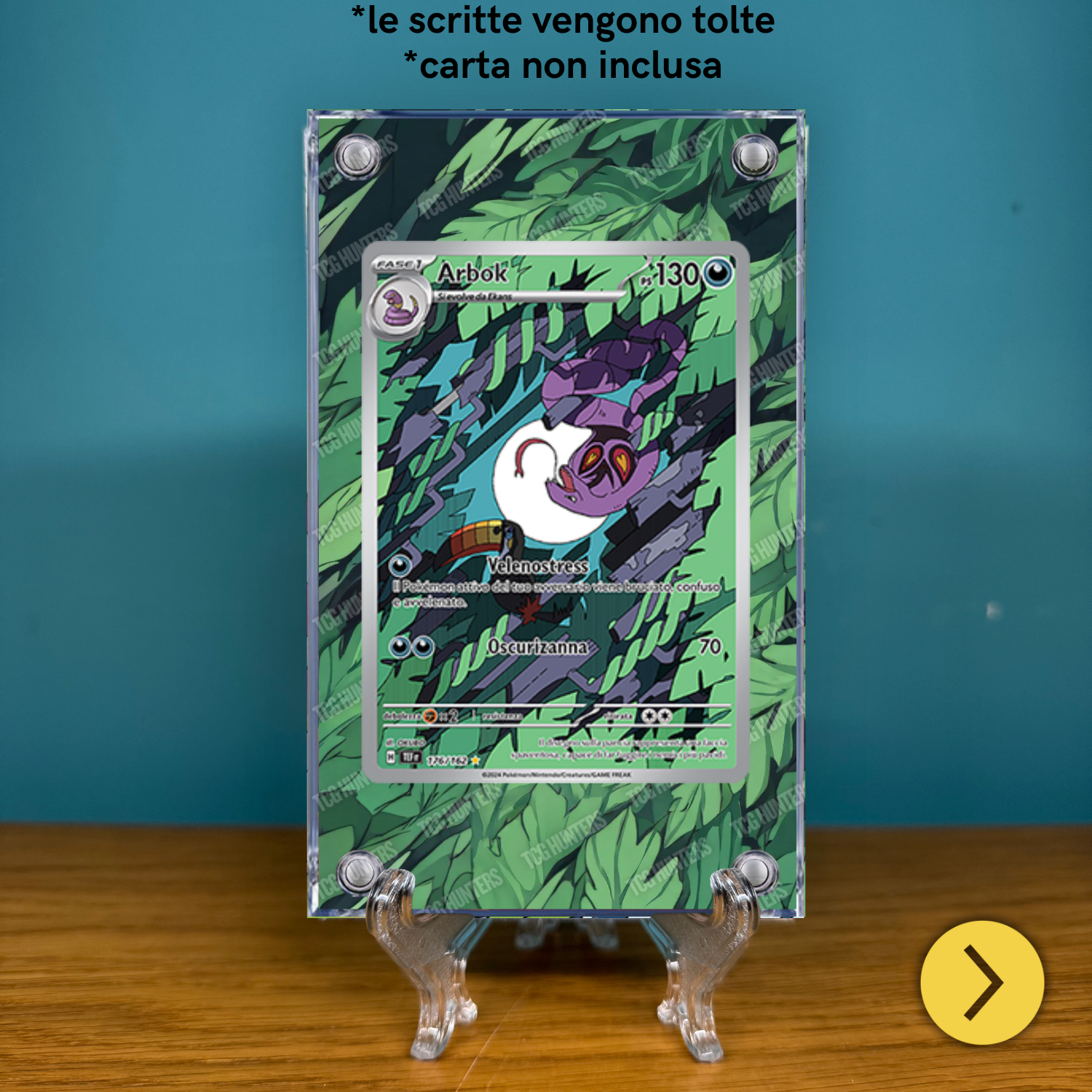 Pokémon Teca Acrilico Extended Art - Arbok TEF 176 | Display Case1