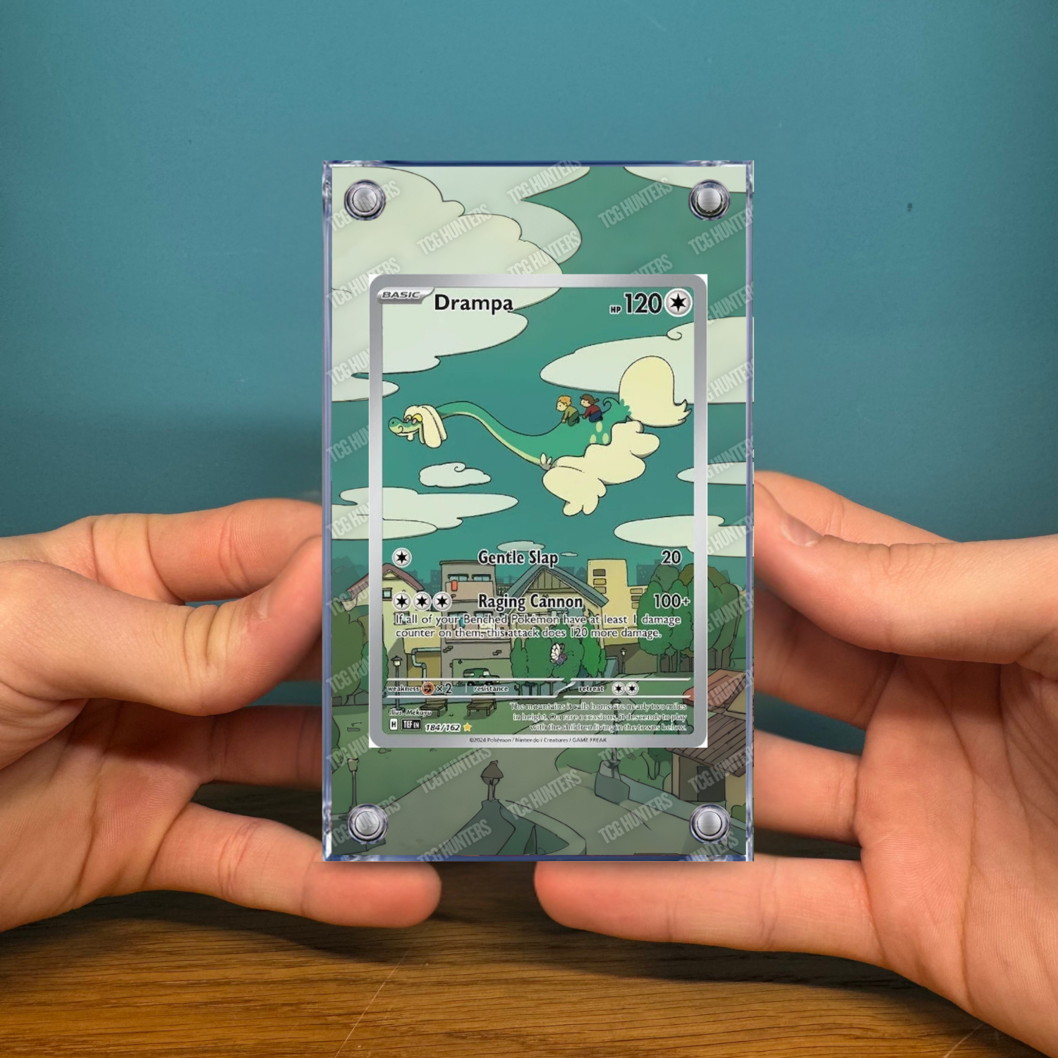 Pokémon Teca Magnetica Acrilico Extended Art - Drampa (TEF 184)  | Display Case2