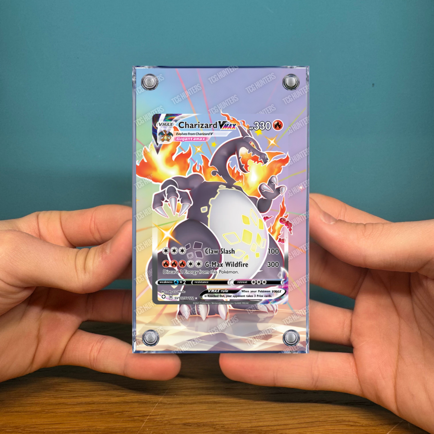 Pokémon Teca Magnetica Extended Art - Charizard VMAX SHF SV107 | Display Case2