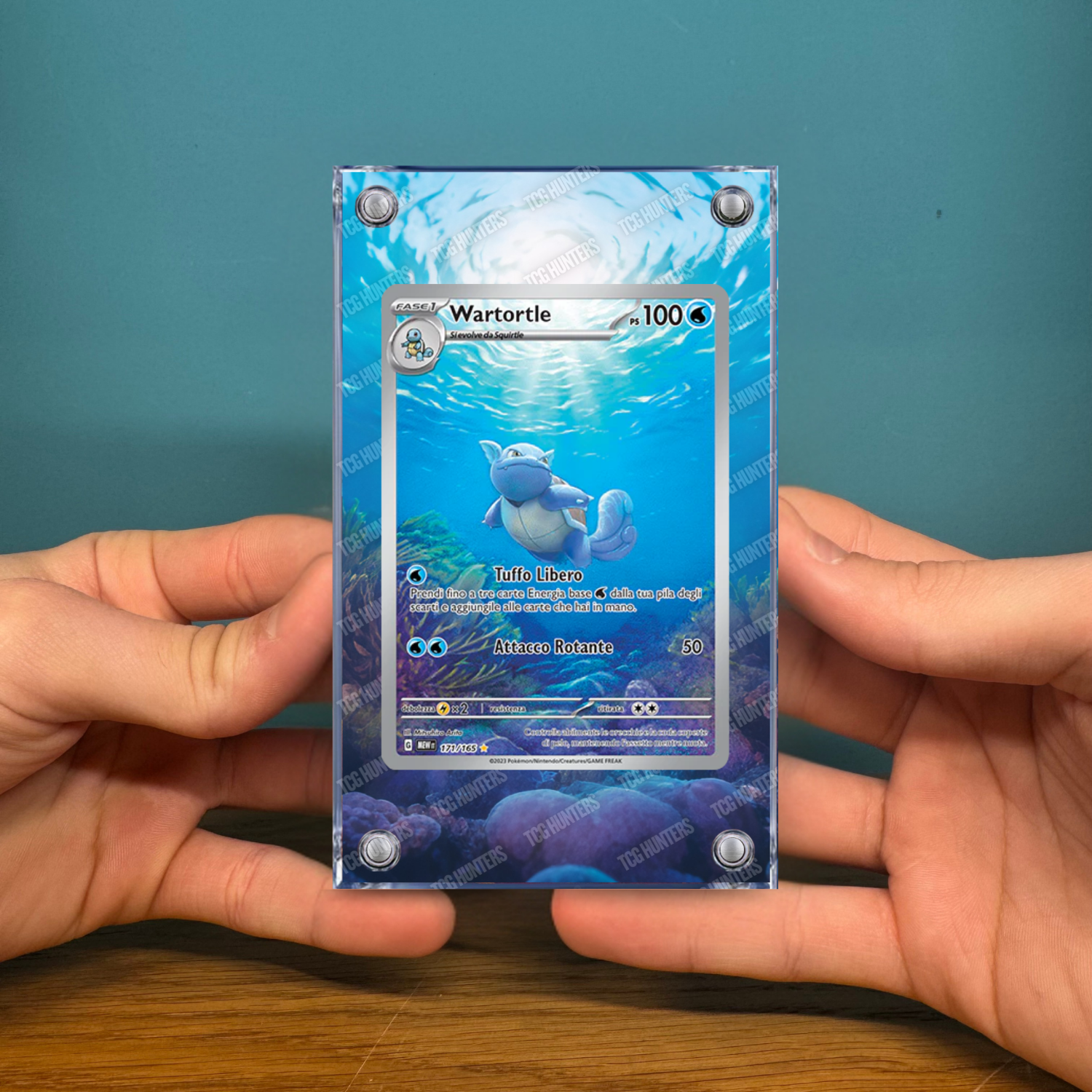 Pokémon Teca Magnetica Acrilico Extended Art - Wartortle MEW 171 | Display Case2