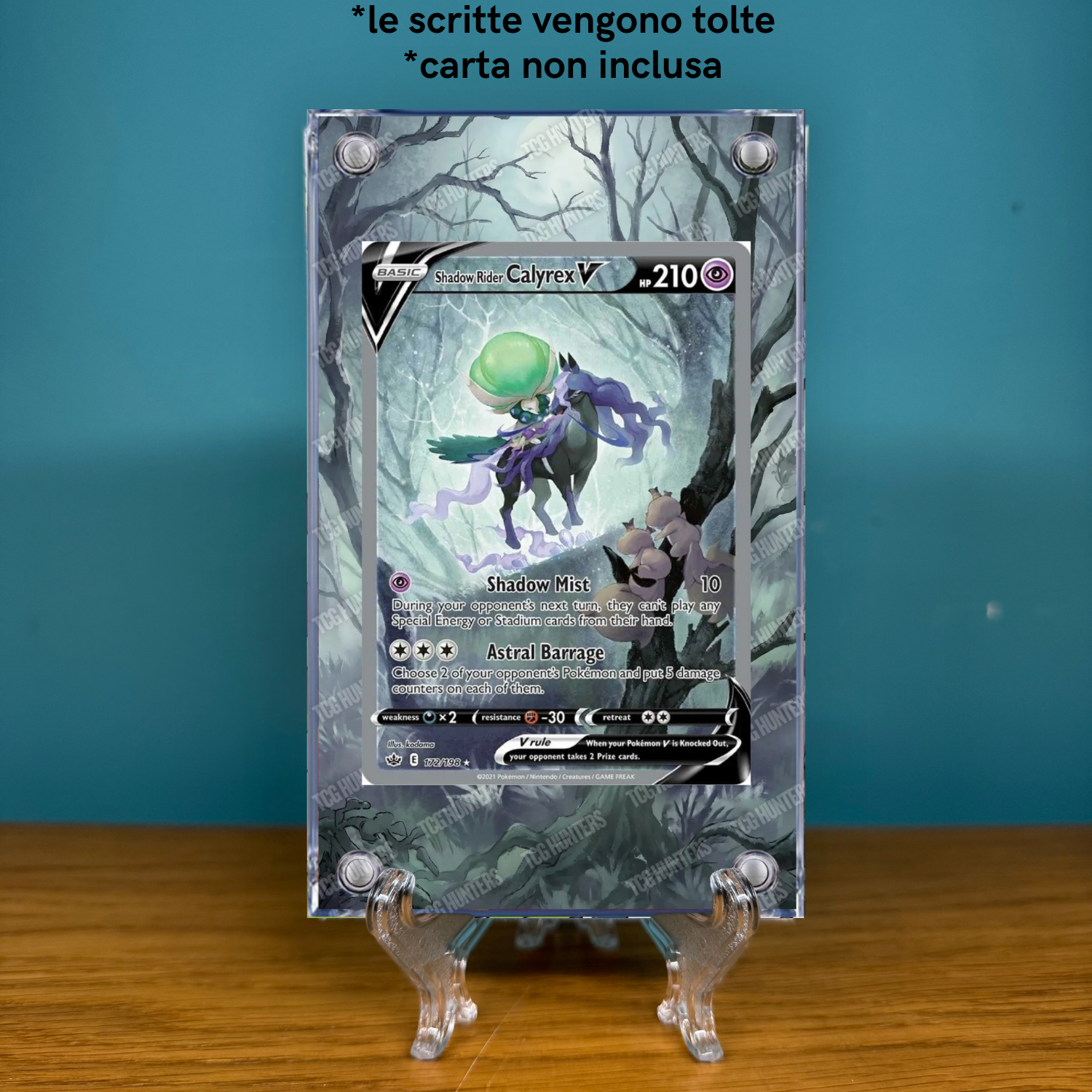 Pokémon Teca Magnetica Extended Art - Calyrex Spettrale CRE 172 | Display1