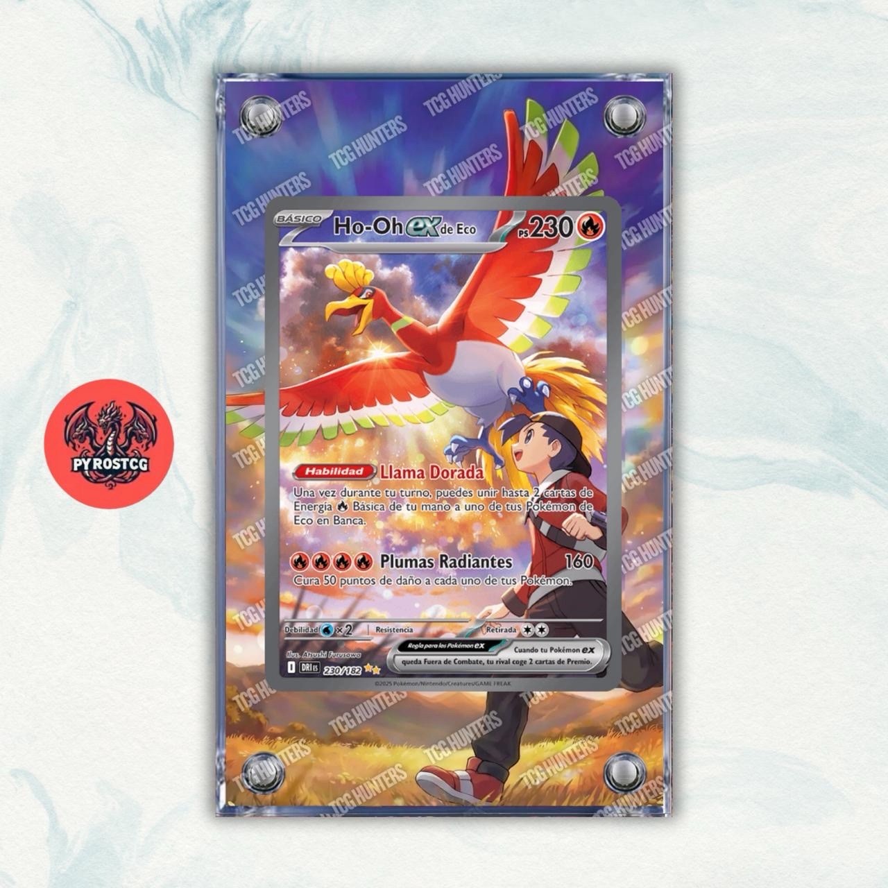 Pokémon Teca Magnetica Acrilico Extended Art - Ho-Oh DRI 230 | Display Case0