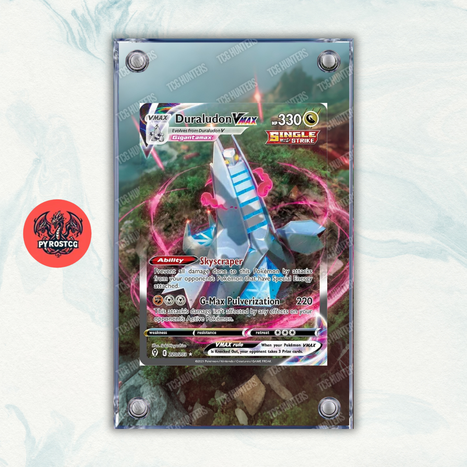 Pokémon Teca Magnetica Acrilico Extended Art - Duraludon EVS 220 | Display Case0