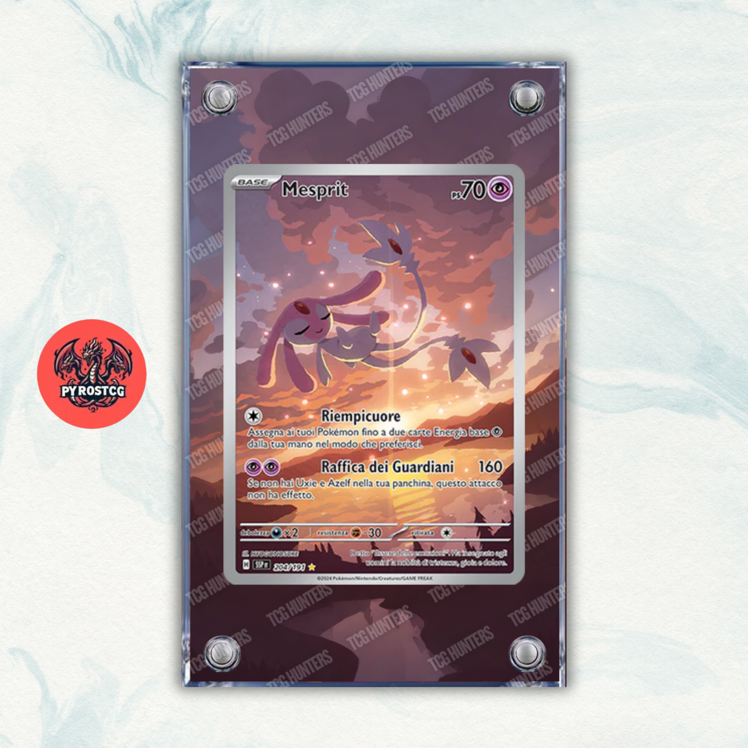 Pokémon Teca Magnetica Acrilico Extended Art - Mesprit (SSP 204) | Display Case0
