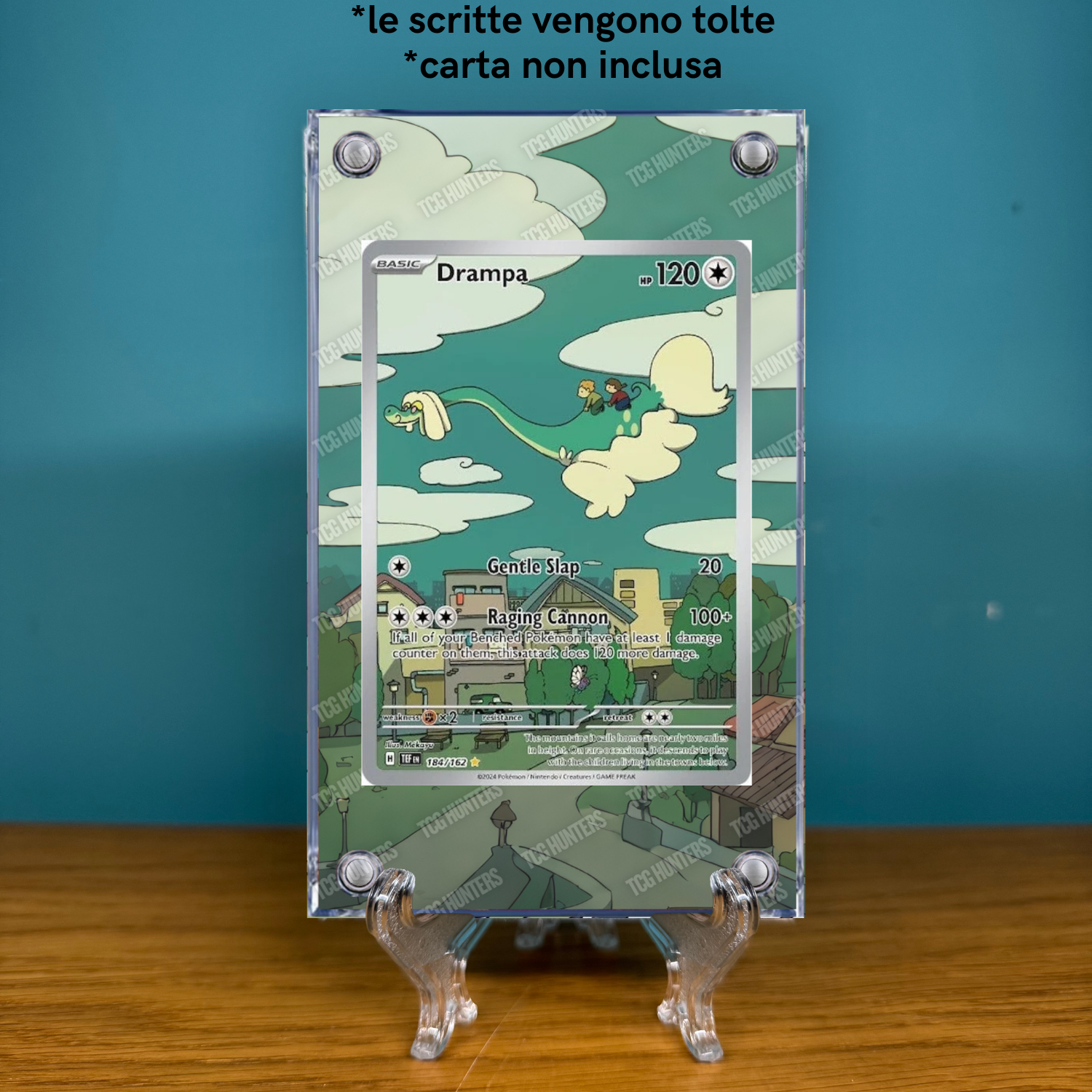 Pokémon Teca Magnetica Acrilico Extended Art - Drampa (TEF 184)  | Display Case1