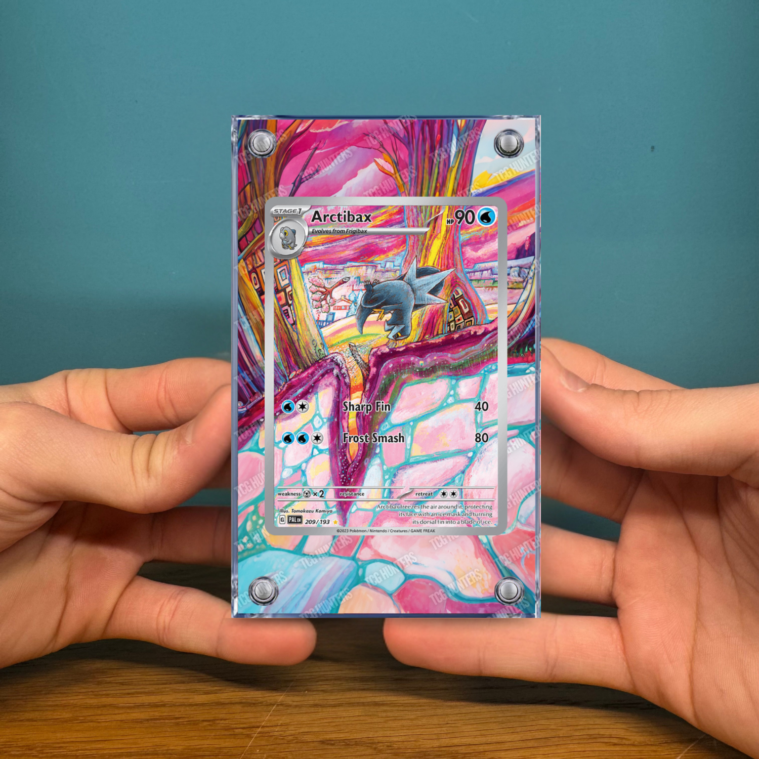 Pokémon Teca Magnetica Acrilico Extended Art - Arctibax (PAL 209) | Display Case2