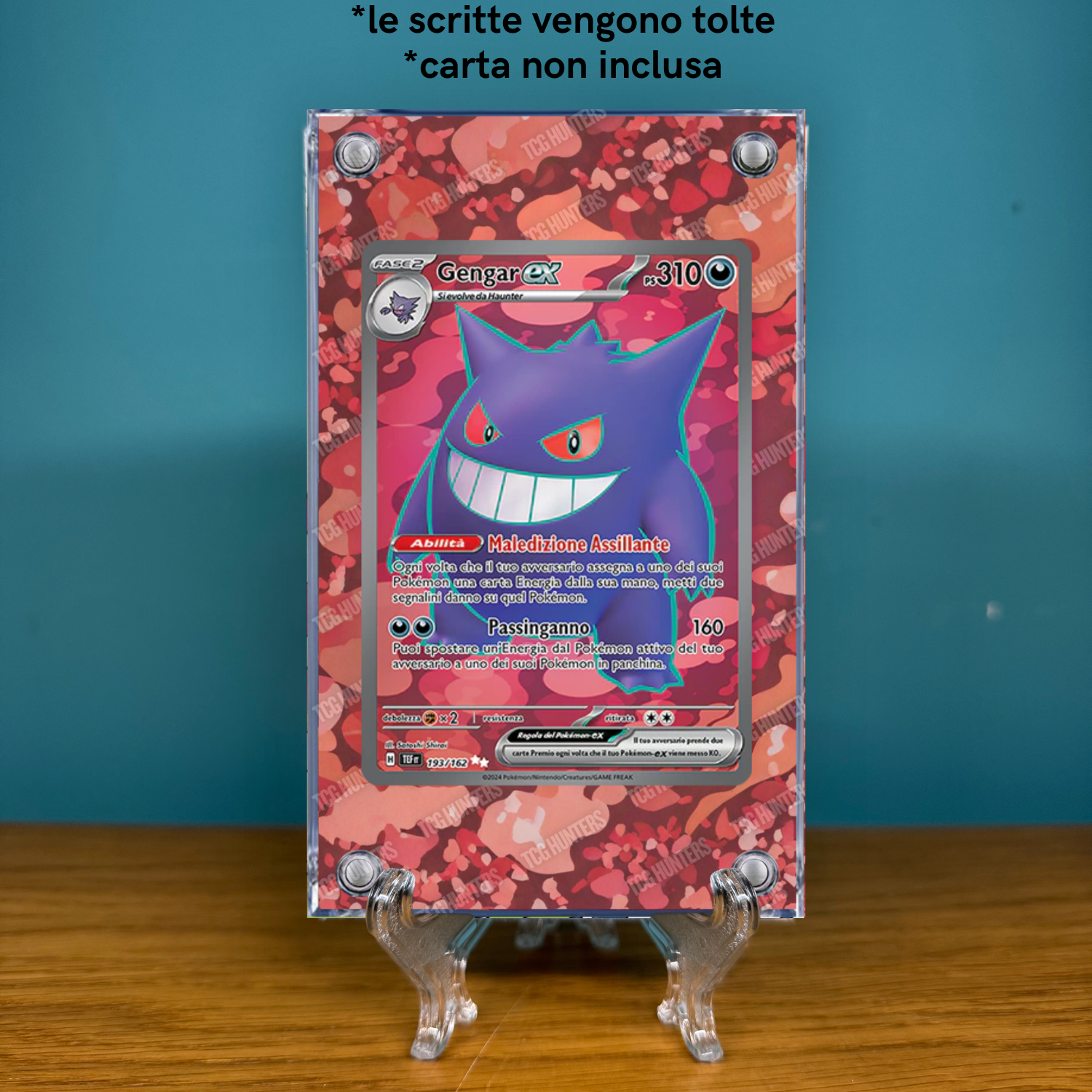 Pokémon Teca Magnetica Acrilico Extended Art - Gengar ex TEF 193 | Display Case1