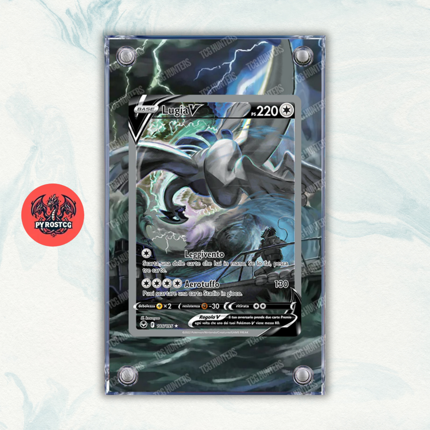 Pokémon Teca Magnetica Acrilico Extended Art - Lugia V SIT 186 | Display Case0