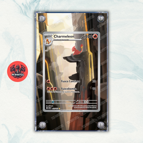 Pokémon Teca Magnetica Acrilico Extended Art - Charmeleon MEW 169 | Display Case0