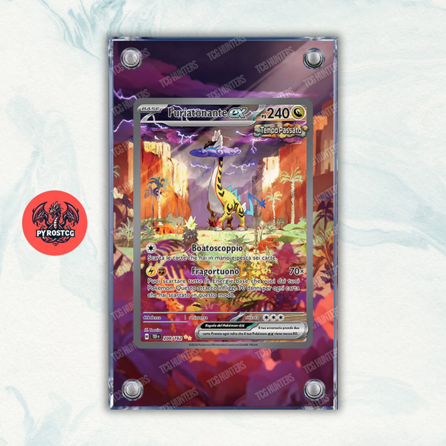 Pokémon Teca Magnetica Extended Art - Furiatonante TEF 208 | Display Case0
