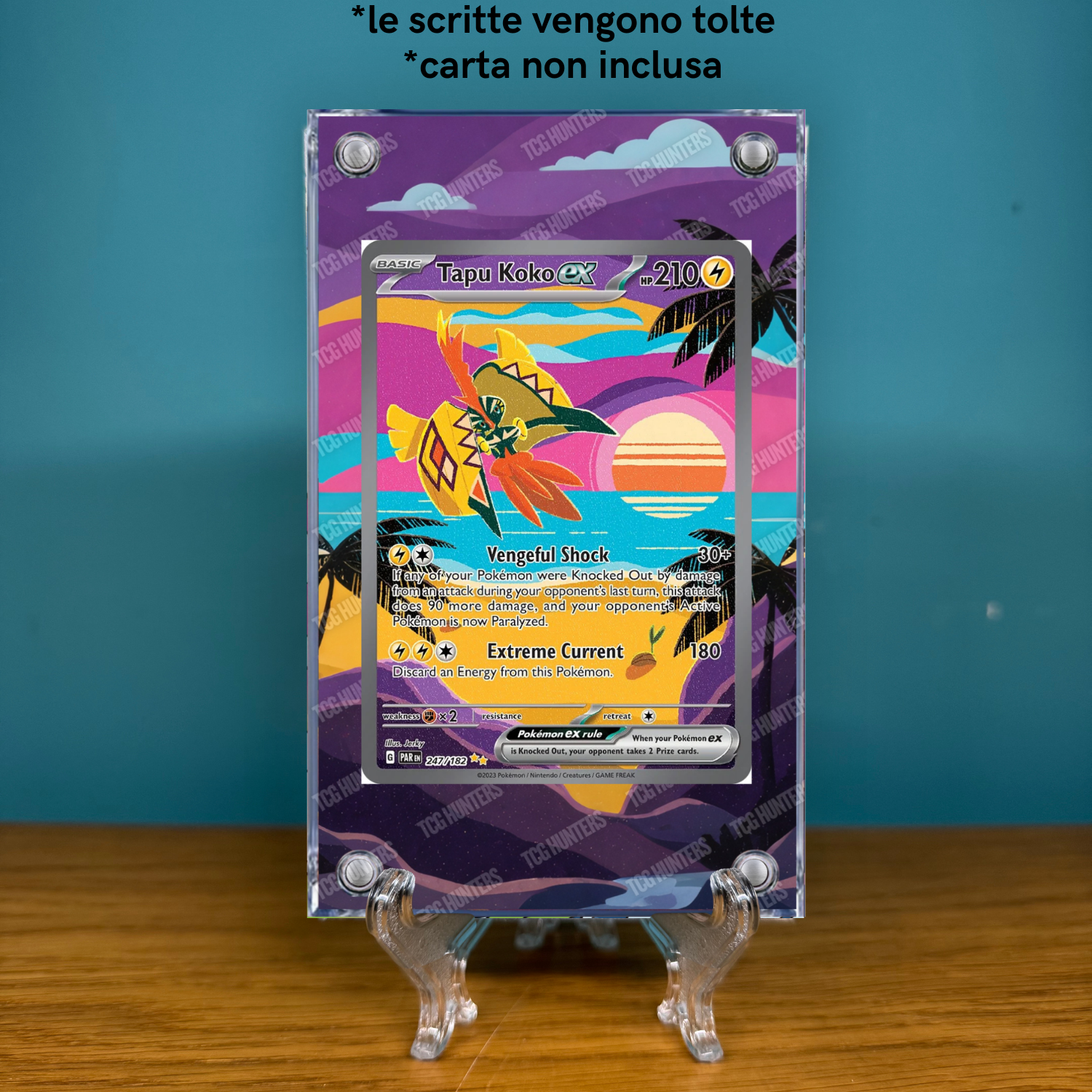 Pokémon Teca Magnetica Acrilico Extended Art - Tapu Koko PAR 247 | Display Case1