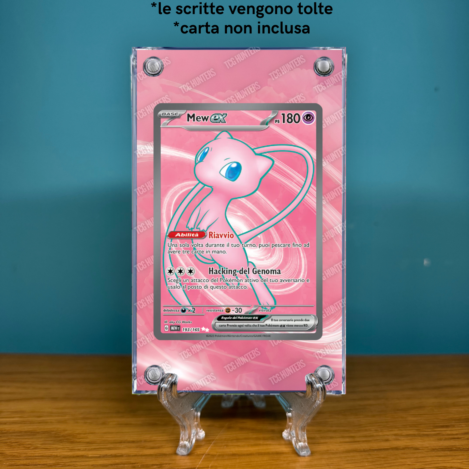 Pokémon Teca Magnetica Acrilico Extended Art - Mew ex (MEW 193) | Display Case1