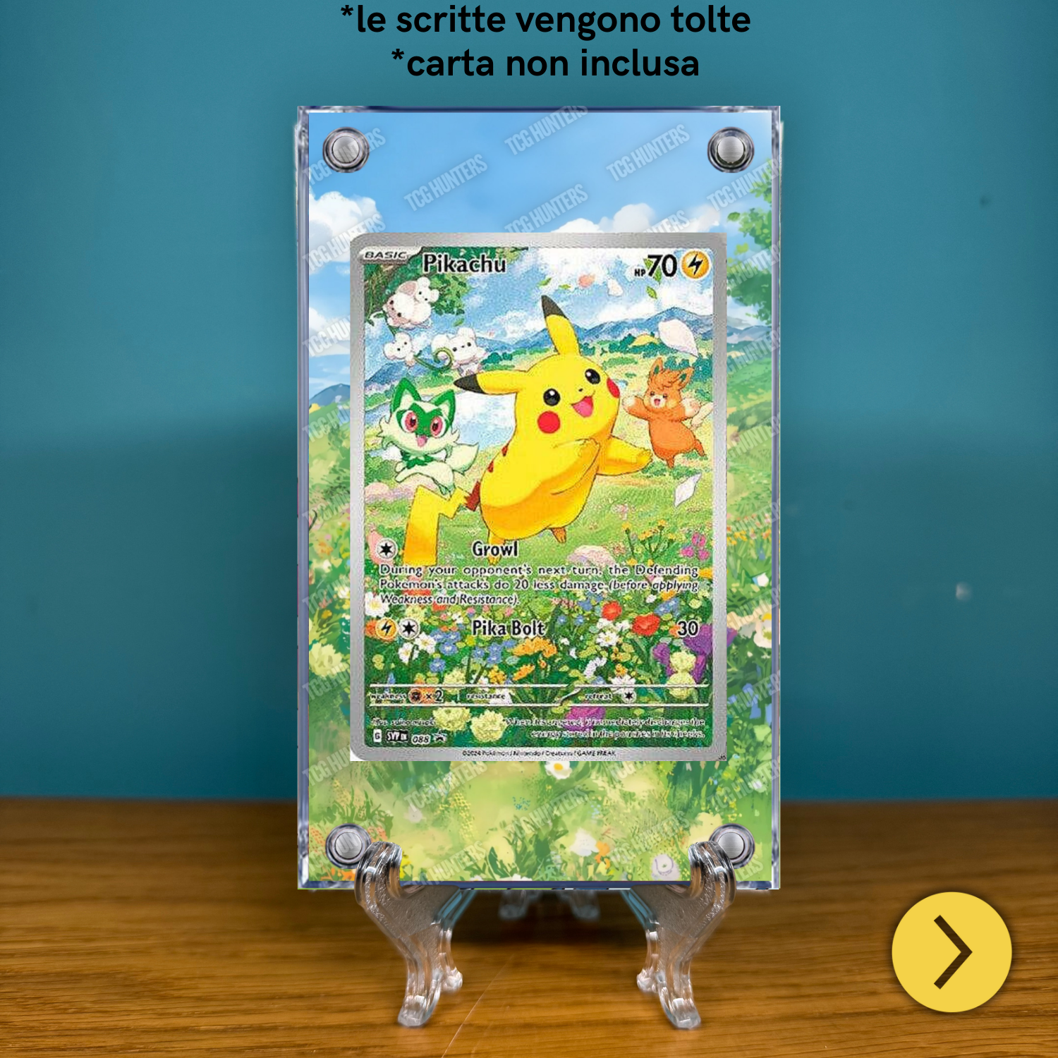 Pokémon Teca Magnetica Acrilico Extended Art - Pikachu SVP 088 | Display Case1
