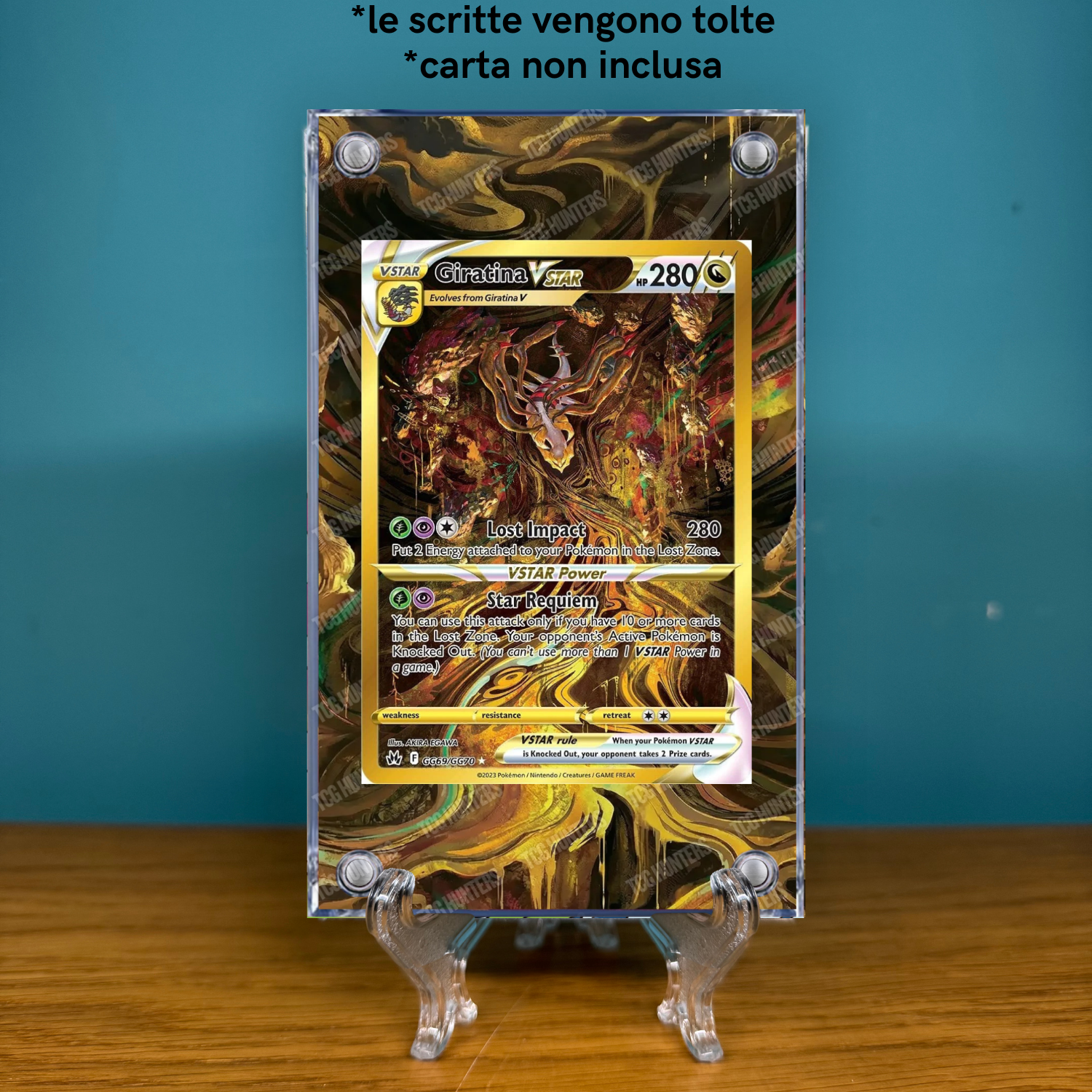 Pokémon Teca Magnetica Acrilico Extended Art - Giratina CRZ GG69 | Display Case1