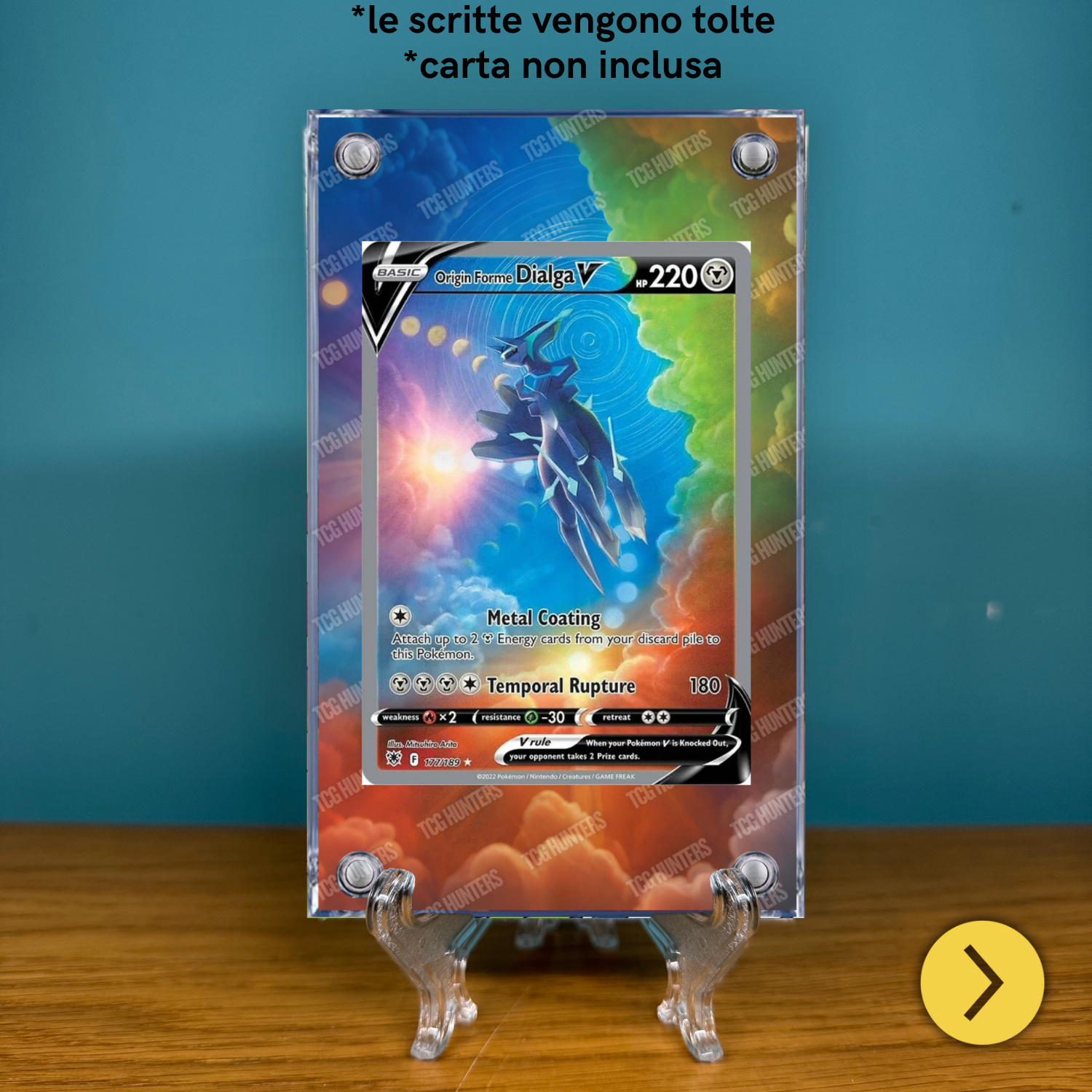 Pokémon Teca Magnetica Acrilico Extended Art - Dialga V ASR 177 | Display Case1